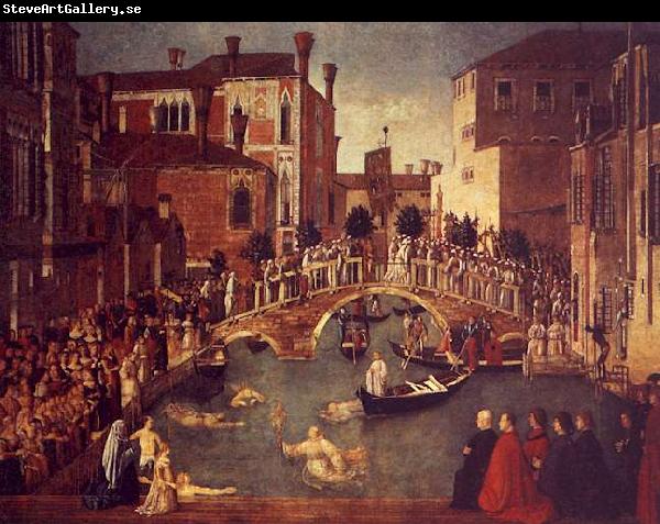 Gentile Bellini The Miracle of the True Cross near the San Lorenzo